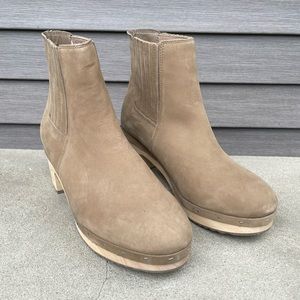 LOFT Suede Clog Boots Taupe New size 10
